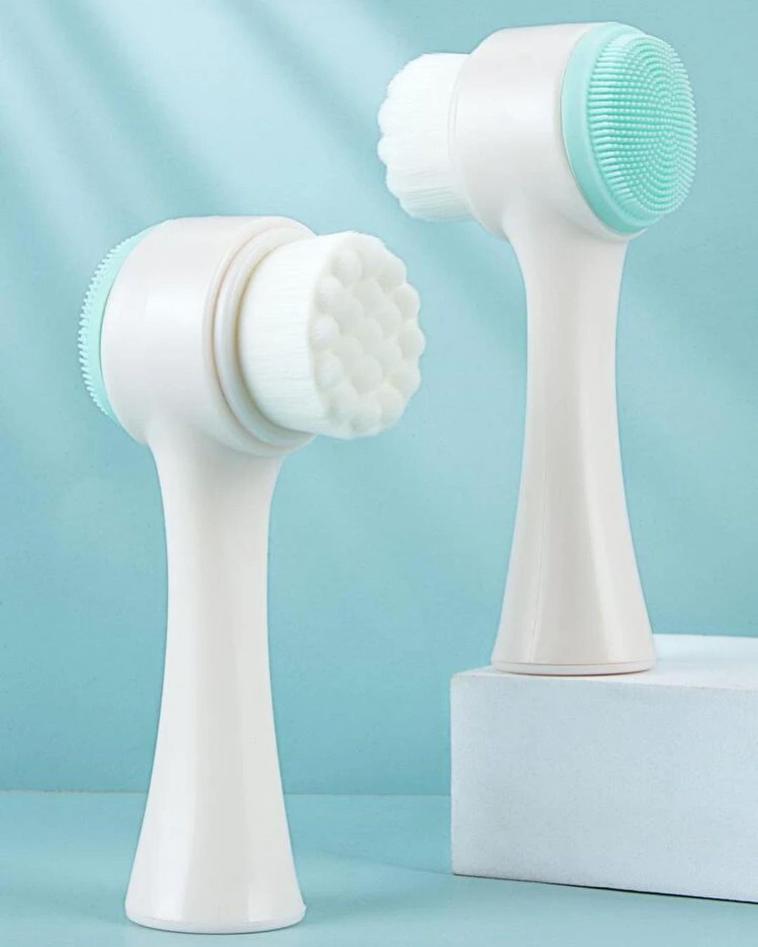 2 in 1 Facial Cleaning Brush Portable (Double-sided)