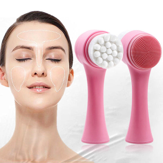 2 in 1 Facial Cleaning Brush Portable (Double-sided)