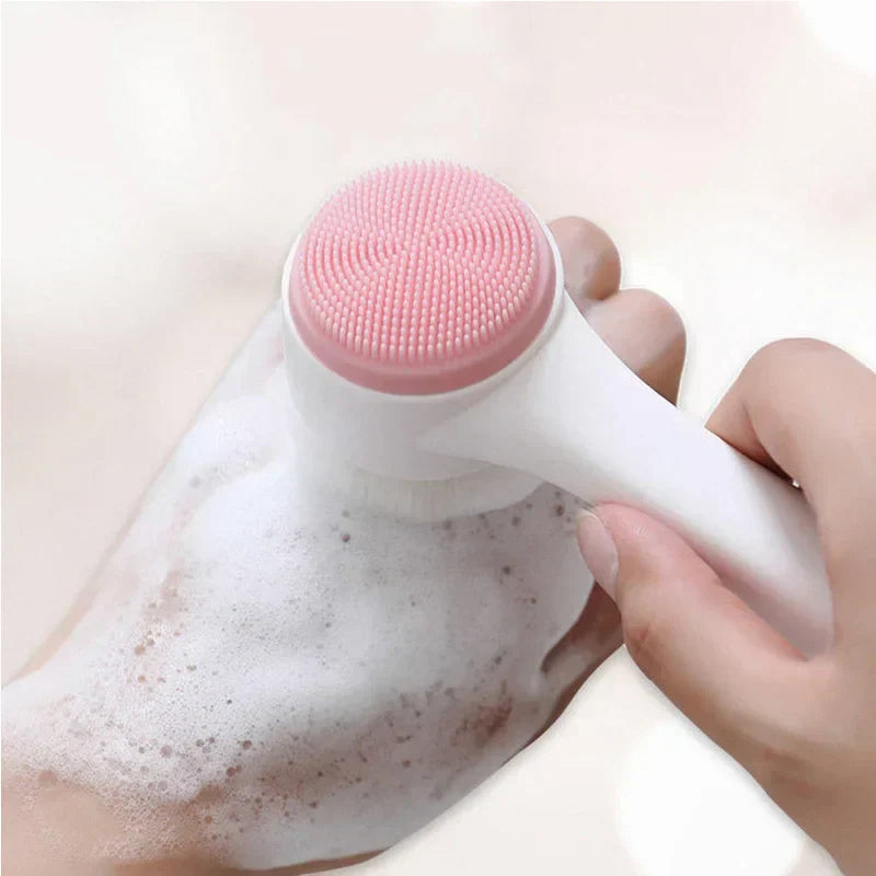 2 in 1 Facial Cleaning Brush Portable (Double-sided)